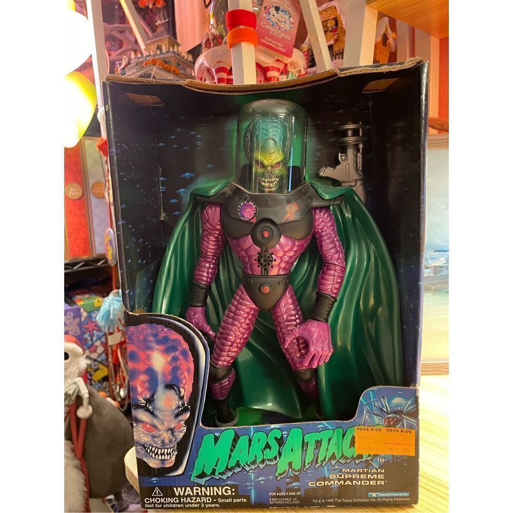 Trendmasters 1996 Mars Attacks Martian Supreme Commander New, Sealed Box